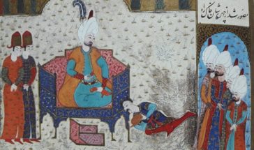 12 Haziran 1532'de Niş'te, Avusturya elçisinin barış teklifi sunmak için Kanuni