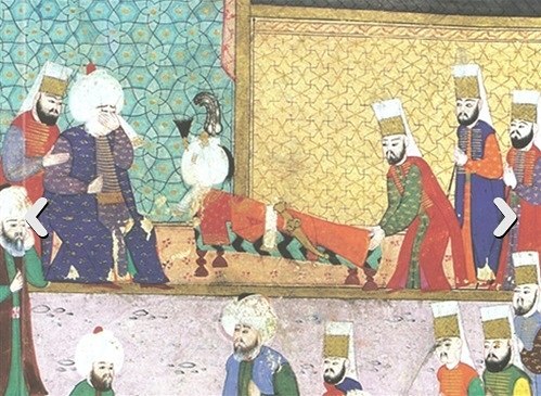 1558 yılında tamamlanan Süleymanname’de yer alan bir minyatür.
(Kanuni Sultan Sü...