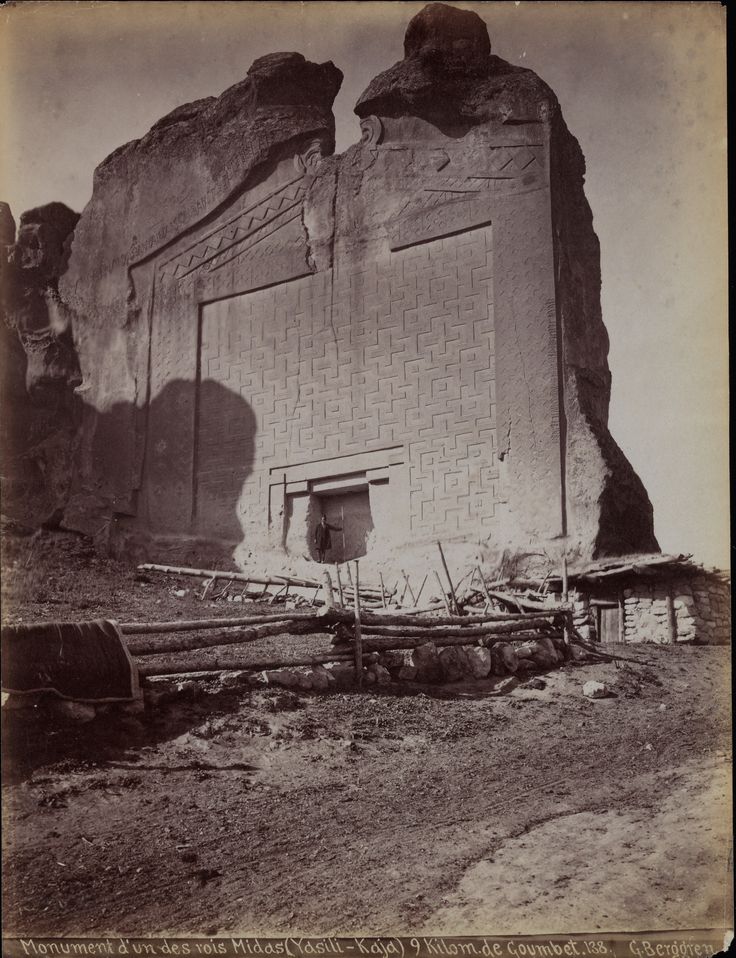 Yazılıkaya Midas Anıtı / Eskişehir / 1870'ler | Eski Türkiye Fotoğraf...