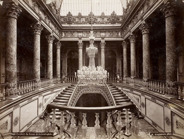 Dolmabahçe Sarayı Basile Kargopoulo Fotoğrafı  1875