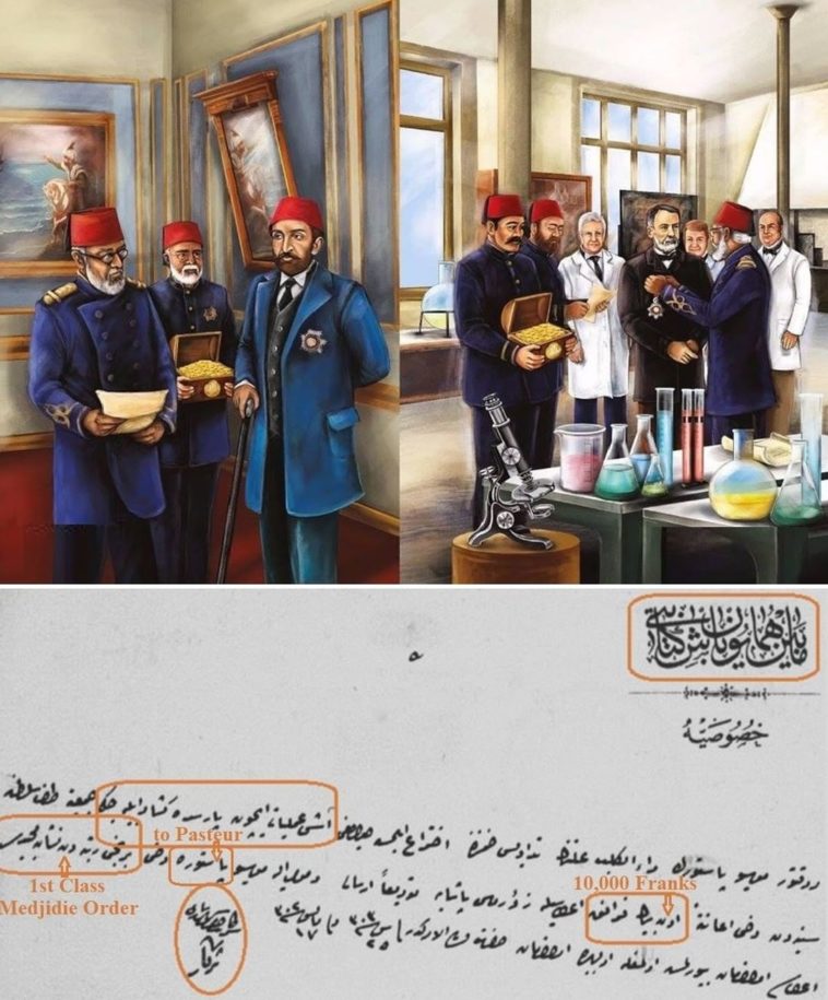 Sultan Abdulhamid's Grant Prize of 10,000 Franks and the Bestowal of 1st Class M...