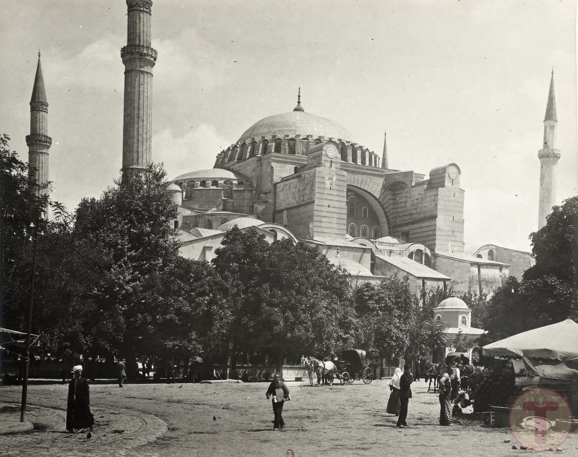 1908 Yılında Çekilmiş Bir Ayasofya Fotoğrafı