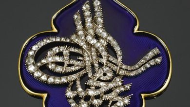 Sultan Abdülmecid Tuğralı Pırlanta Kolye