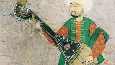 Kopuz Çalan Bir Müzisyen