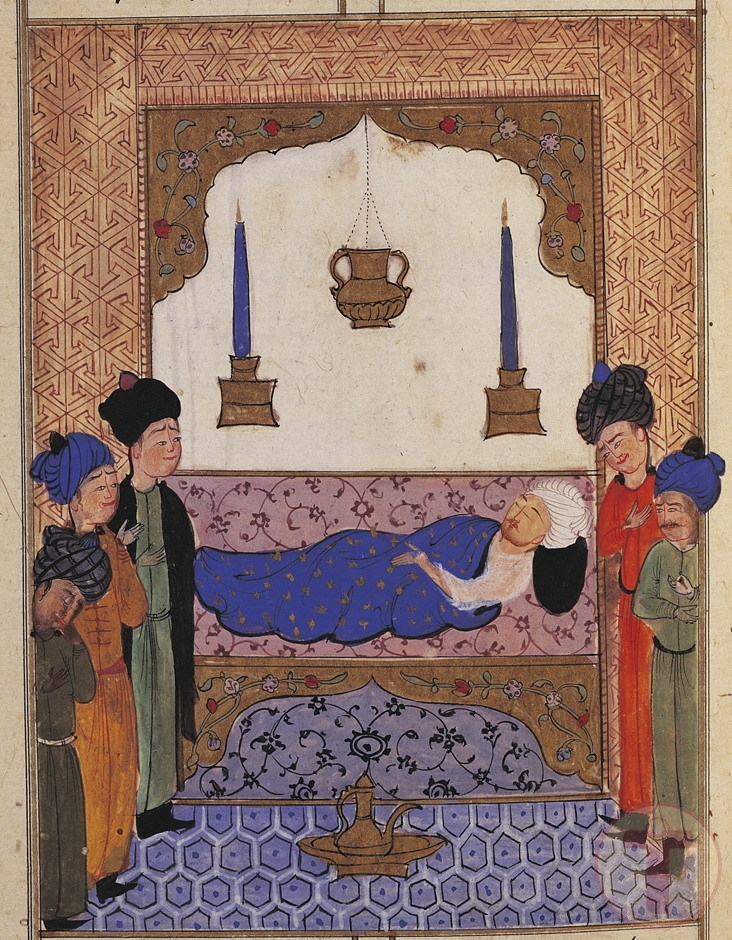 Minyatür Sultan I. Selim Ölüm Döşeğinde