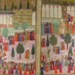 30 Eylül 1520'de, Kanuni Sultan SÜleyman'ın Topkapı Sarayı'nda tahta cülusu.
