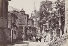 7181 - Sokak Görünümü / Guillaume Berggren Fotoğrafı | Eski İstanbul Foto...