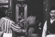 A Döner Kebab Shop in Istanbul, 1910s 
İstanbul'da Bir Dönerci Dükkanı, 1910'lar...