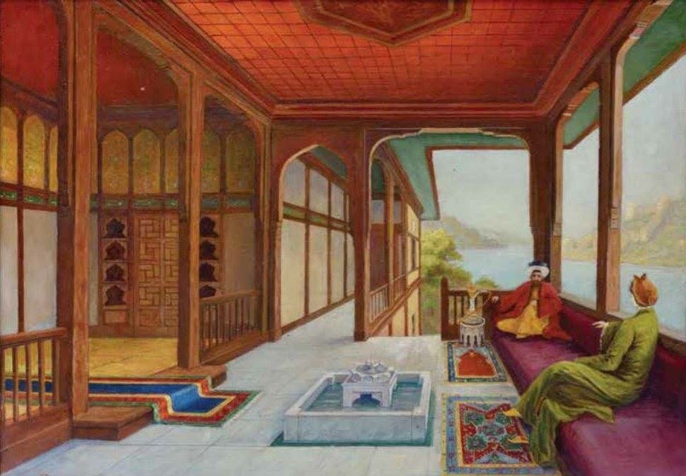 A mansion on the Bosphorus, Ottoman Istanbul, 1800's.
Boğaz'da bir yalı, Osmanlı...