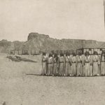 Al-Ula Hicaz tren istasyonu (Medine'nin 380 km kuzeyinde) ve Bedevi jandarma eki...