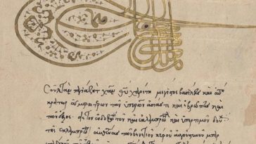 An Ottoman Letter Written in Greek Sent to Venetian Lord Agostino Barbarigo by S...