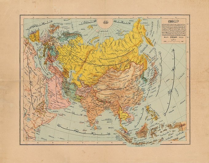 An Ottoman Map of Asia, 1892
Osmanlı Asya Kıtası Haritası, 1892.
.
Love history?...