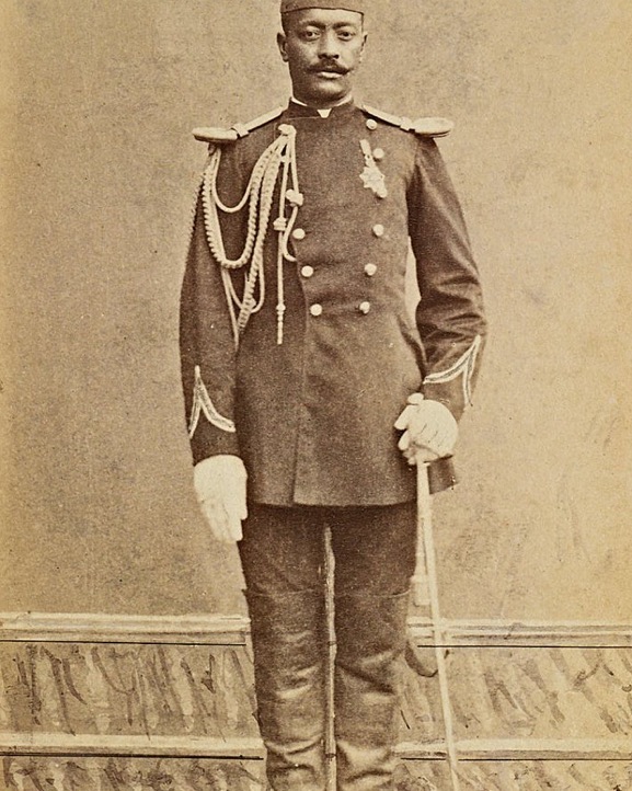 An Ottoman Officer of African origin, Captain Mehmed Halid Efendi, Istanbul, 189...