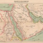 An Ottoman map of the Arabian Peninsula (Jazira-tul-Arab). Osmanlı dönemi Cezire...
