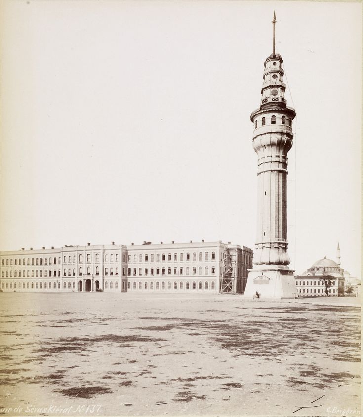Beyazıt Kulesi / 1870'ler / G.Berggren Fotoğrafı | Eski İstanbul Fotoğr...