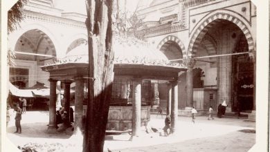 Beyazıt Camii Avlusu Sébah &; Joaillier Fotoğrafı