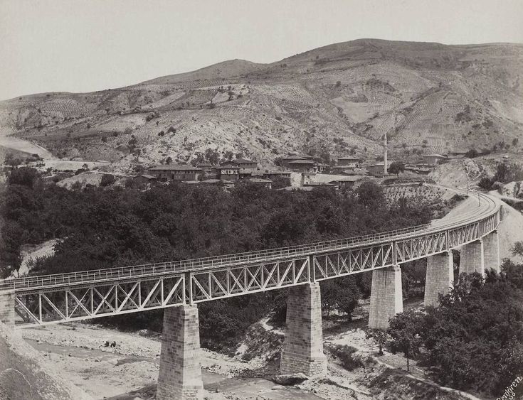 Bilecik Bekdemir Köprüsü / 1880′ler Guillaume Berggren fotoğrafı | Eski T...