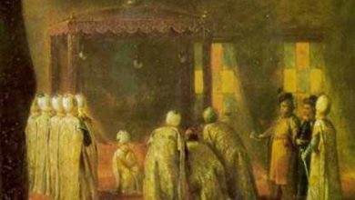 Bir Batılı ressamın Fırçası ile Alman elçisi Freiherr vob Schwarzenhorn'un henüz...