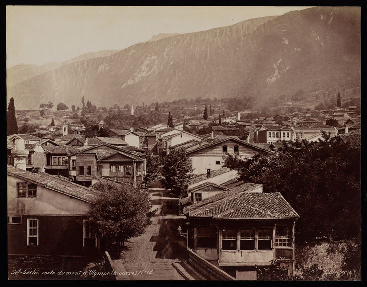 Bursa Setbaşı / 1870'ler / G. Berggren Fotoğrafı | Eski Türkiye Fotoğr...