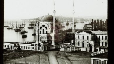 Dolmabahçe Camii ve Çevresi / 1850′ler Claude-Marie Ferrier fotoğrafı Pier...