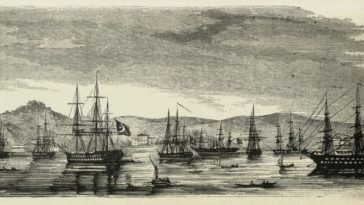 Egypt-Turkish Fleet in Beykoz, Istanbul, 1853
Mısır-Türk Filosu,  İstanbul, 1853...