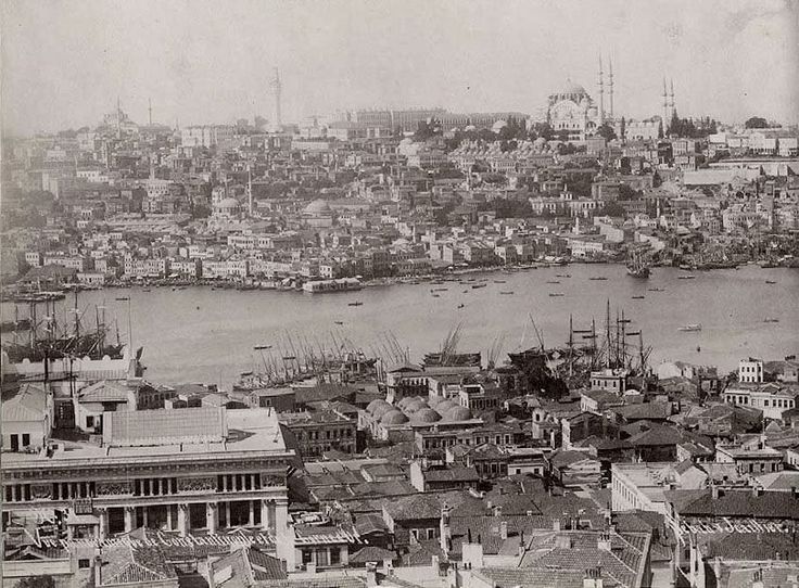 Galata Kulesi';nden Haliç Manzarası Sébah & Joaillier fotoğrafı
