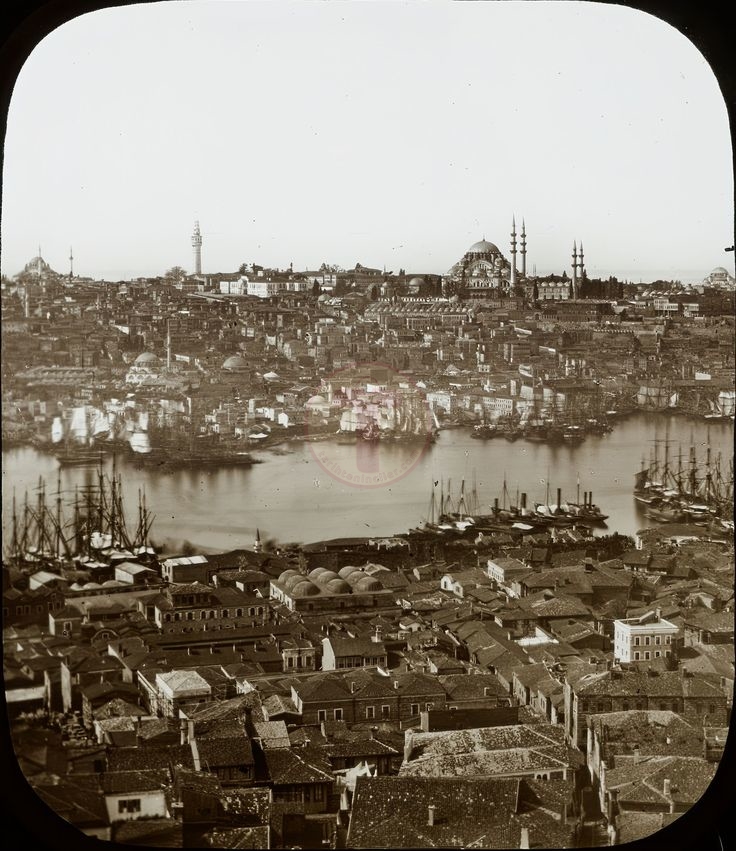 Galata Kulesi’nden Süleymaniye / Claude-Marie Ferrier Fotoğrafı / 1850′le...