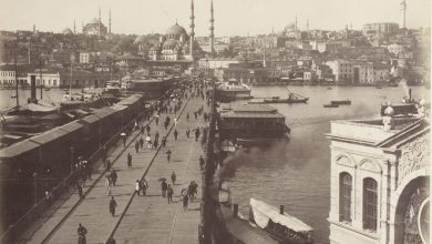 Galata Köprüsü ve Aziziye Karakolu / Sébah & Joaillier Fotoğrafı | Eski İ...