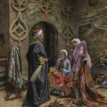 Halı pazarı, Kahire, Osmanlı dönemi Mısır, 1800'ler.
Carpet market, Cairo, Ottom...