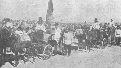 Hazreti Hüseyi̇n'i̇n sancağı ve kılıcının kışlaya nakli̇, Bağdat, Birinci Cihan ...