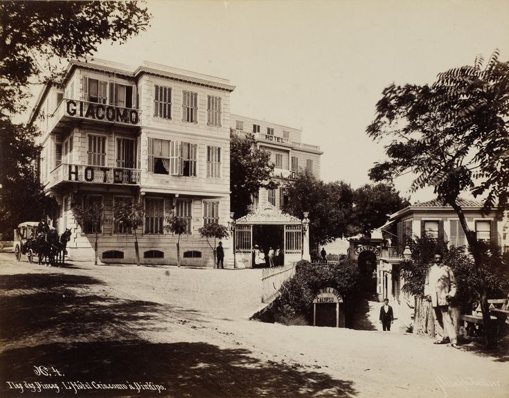 Hotel Giacomo, Büyükada / Sébah ve Joaillier Fotoğrafı | Eski İstanbul Fot...