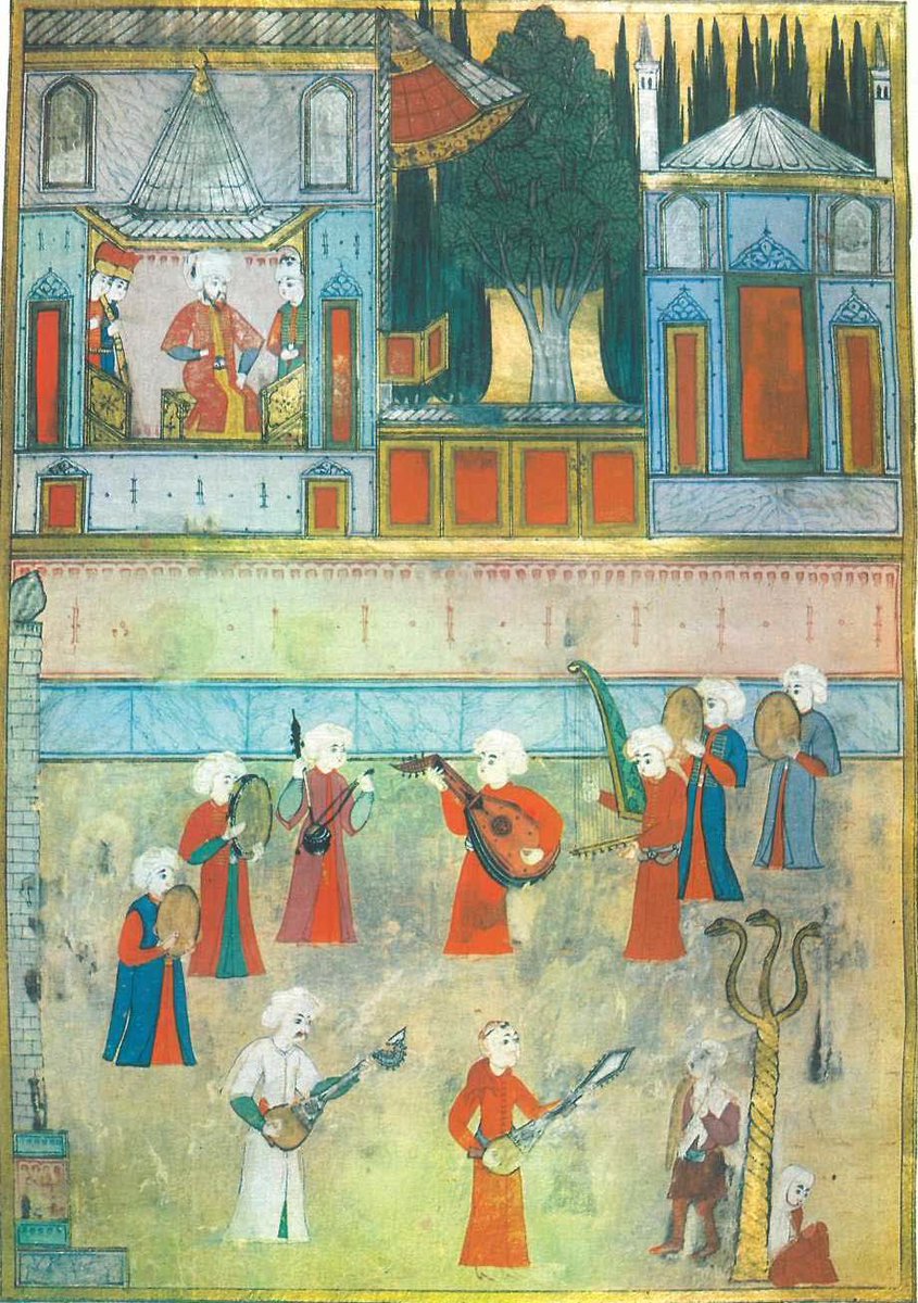 III. Murad'ın huzurundan geçiş yapan Musikişinaslar.