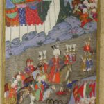 Kanuni Sultan Süleyman'ın, Bağdad Seferi sırasında taşkın olan bir nehri atı ile