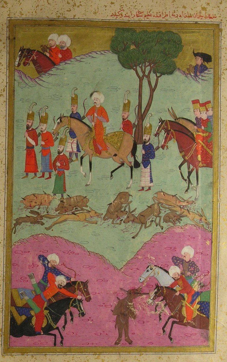 Kanuni Sultan Süleyman'ın Edirne etrafında yaptığı büyük av sonrası avlanan hayv