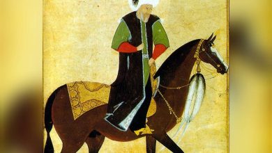 Kanunî Sultan Süleyman Han'ın, ömrünün son zamanlarında, atı üzerinde resmedildi...