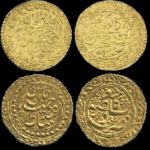 Kashgar Gold Coins in the Name of Ottoman Sultans Abdulaziz and Abdulhamid II (E...