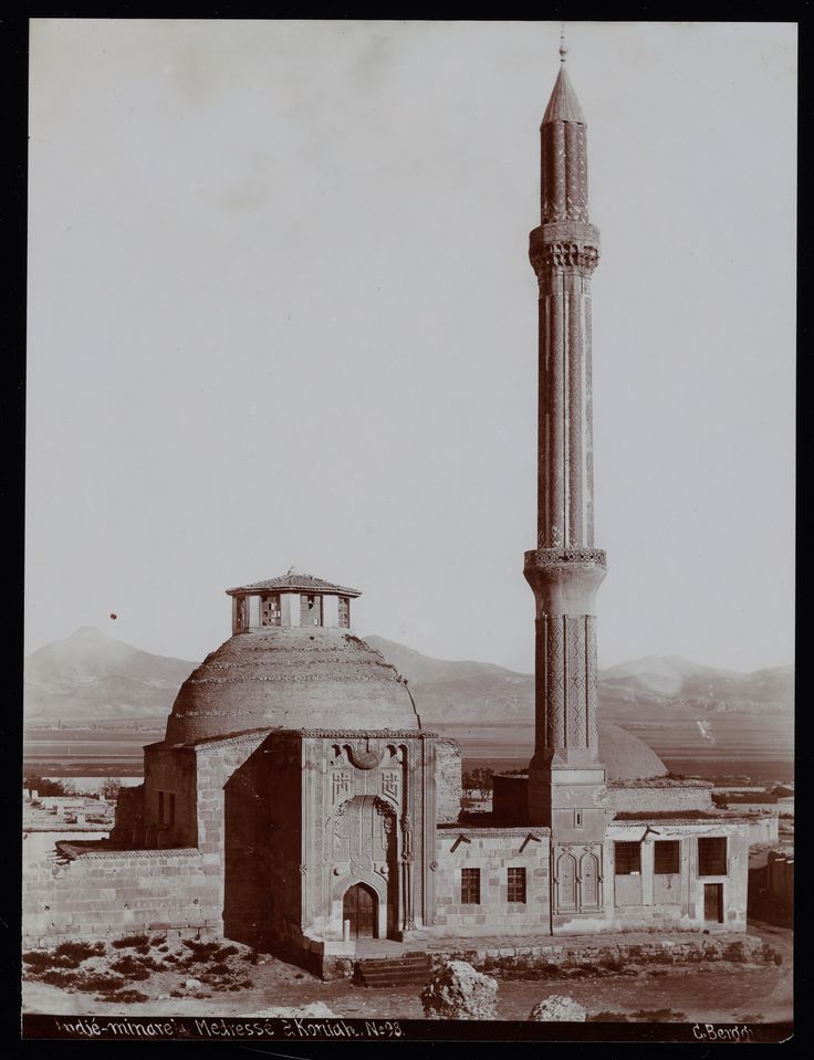 Konya İnce Minareli Medrese / 1870'ler / Guillaume Berggren Fotoğrafı | E...