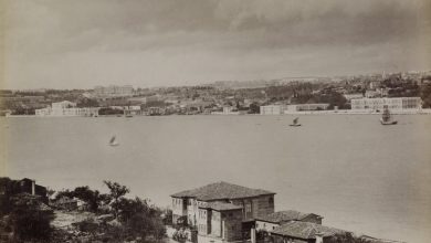 Kuzguncuk Üstlerinden Çırağan ve Beşiktaş Manzarası / Sébah ve Joaillier...