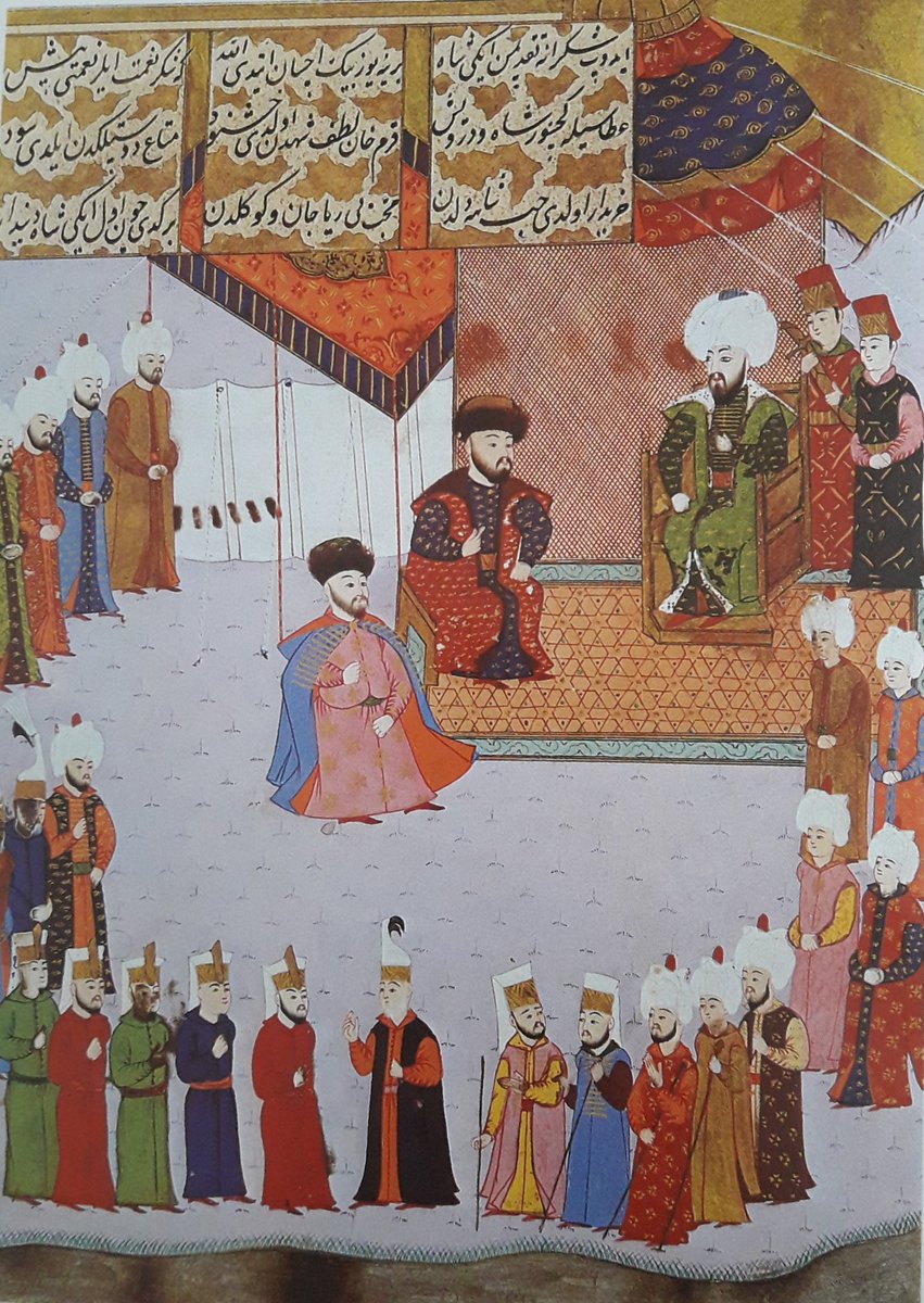 Kırım Hanı Mengli Giray'ın, II. Bayezid'in huzuruna çıkması.