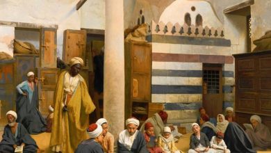 Medrese'de ilim görmek, Kahire, Osmanlı dönemi Mısır, 1800'ler. Bu tabloda hangi...