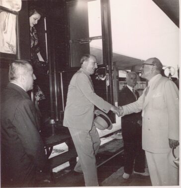 Mehmed Fuad Köprülü, eşi Behice Köprülü ile Atina ziyaretleri.