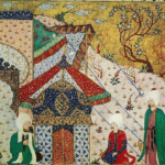 Osman Gazi'nin Şeyh Edebali'yi ziyareti.