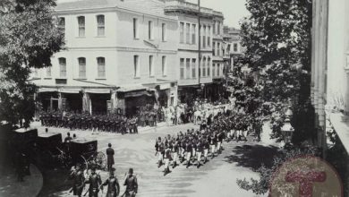 Osmanlı Askerleri Beşiktaş Caddelerinde