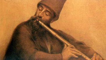 Osmanlı Mevlevi neyzen derviş.
An Ottoman Mevlevi dervish playing the ney.
     ...
