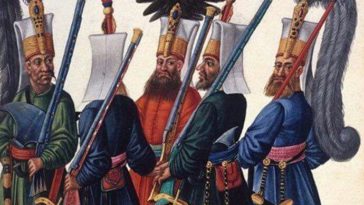 Osmanlı Yeniçeri askerleri, 1500'ler.
Ottoman elite Janissary soldiers, 1500's.
...