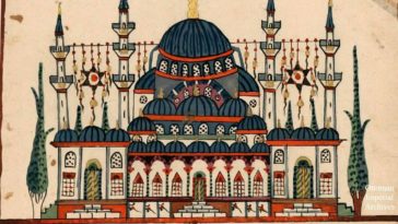 Osmanlı dönemi Ayasofya camii, Istanbul, 1600'ler.
View of Ayasofya mosque, Otto...