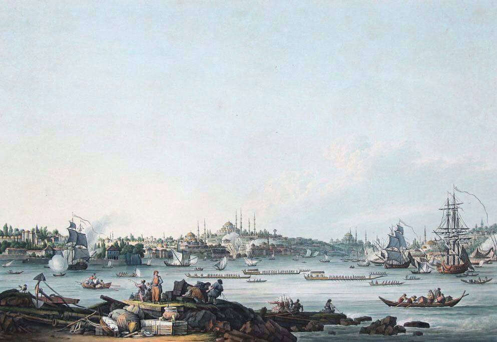 Osmanlı dönemi Istanbul, 1820'ler.
Ottoman Istanbul, 1820's.
                   ...