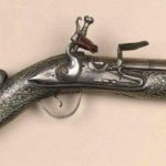 Osmanlı dönemi filinta tabancası, 1800'ler.
An Ottoman flintlock pistol, 1800's....
