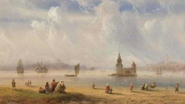 Osmanlı dönemi kadim Istanbul, 1850'ler. Huzur...
Ottoman Istanbul, 1850's.
    ...