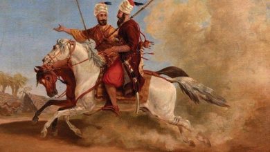 Ottoman Bedouin horsemen, 1860.
Osmanlı dönemi Bedevi atlılar, 1860.
فرسان من ال...